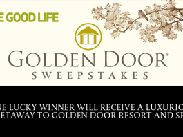 Dr. Oz. The Good Life Golden Door Sweepstakes (DrOzTheGoodLife.com/GoldenDoor)