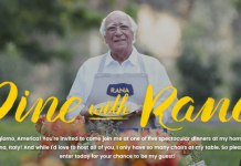 Dine with Rana Sweepstakes 2016 (DineWithRana.com)