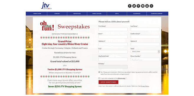 JTV Oh What Fun Sweepstakes (JTV.com/Fun) JTV Oh What Fun Sweepstakes (JTV.com/Fun)