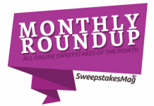 Monthly Roundup: All Online Sweepstakes Of The Month