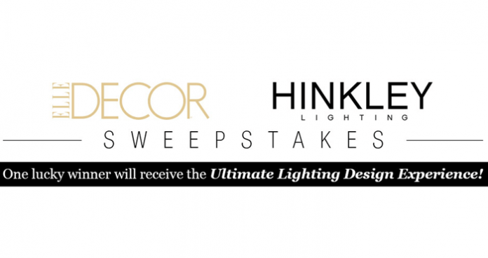 ELLE Decor Hinkley Lighting Sweepstakes (ElleDecor.com/HinkleyLighting)