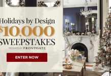 Traditional Home $10,000 Holidays By Design Sweepstakes (TraditionalHome.com/Frontgate)