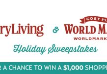 Country Living World Market Sweepstakes (CountryLiving.com/WorldMarket)
