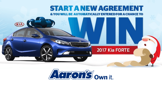 Aaron's Big Blue Bow Event Sweepstakes (Aarons.com/BigBlueBow)