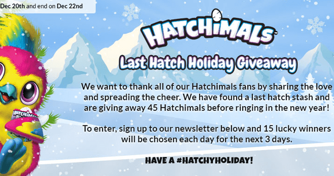 Spin Master Hatchimals Hatchimal-A-Day Giveaway