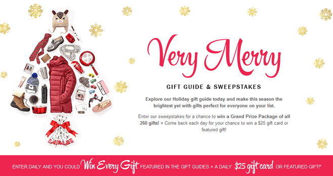 Bon-Ton Very Merry Gift Guide & Sweepstakes 2016 (BonTon.com/VeryMerry)