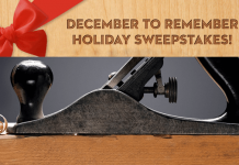 Popular Woodworking December To Remember Holiday Sweepstakes 2016 (PopularWoodworking.com/31Days)