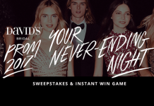 David’s Prom Sweepstakes And Instant Win Game