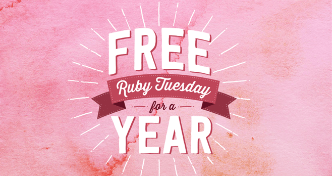 Ruby Tuesday Valentine's Day Sweepstakes 2017