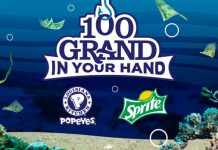 Sprite and Popeyes 100 Grand In Your Hand 2017 At Cash.Sprite.com