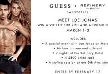 GUESS Joe Jonas Sweepstakes