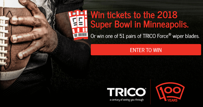 Trico Big Game Sweepstakes (TricoWipers.com/BigGame)