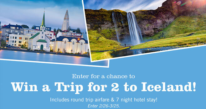 Price Chopper Trip to Iceland Sweepstakes 2017