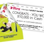 Tops Monopoly Instant Winner Coupon