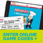 Tops Monopoly Online Game Codes