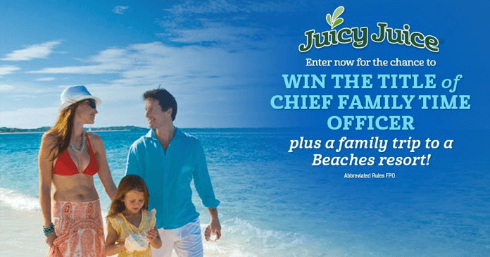 Juicy Juice Chief Family Time Officer Search Contest