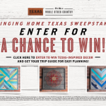 HGTV Bringing Home Texas Sweepstakes