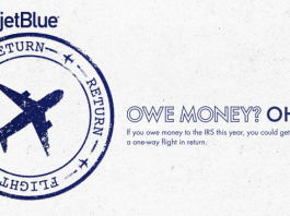 JetBlue Tax Return Return Flight Sweepstakes