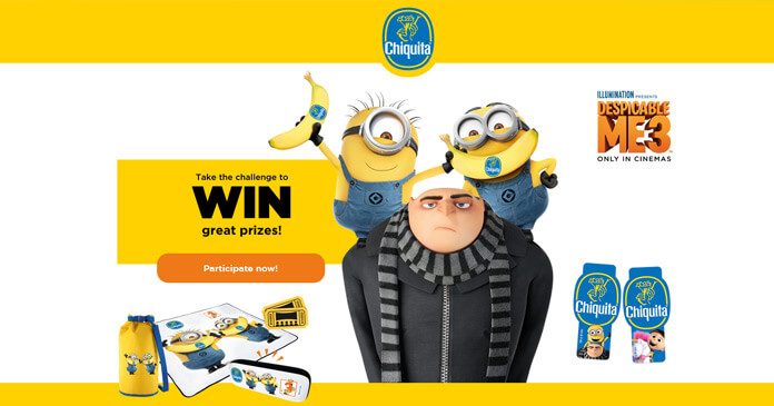 Chiquita Despicable Me 3 Instant Win Game