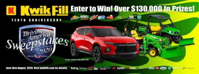 Kwik Fill Driving America Sweepstakes 2020 Kwik Fill Driving America Sweepstakes 2020