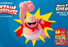 Sun-Maid Captain Underpants Movie Tickets Giveaway
