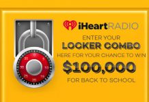 iHeartRadio $100,000 Locker Combination Guess Sweepstakes
