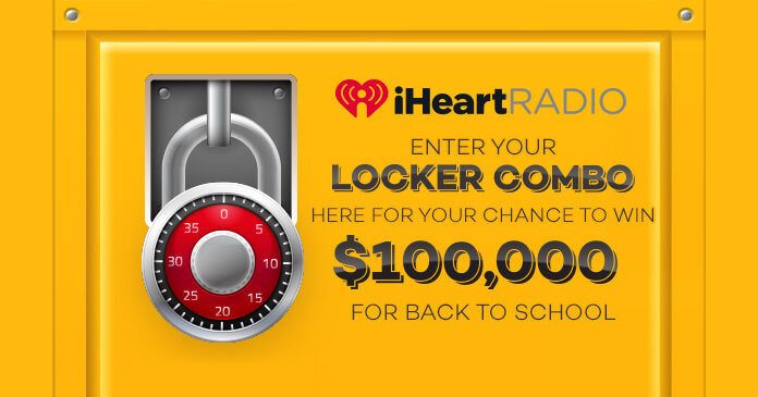 iHeartRadio $100,000 Locker Combination Guess Sweepstakes
