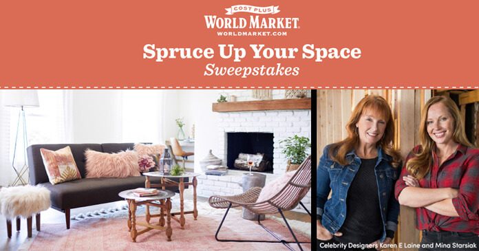 World Market Spruce Up Your Space Sweepstakes