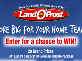 Land O’Frost Score Big For Your Home Team Sweepstakes