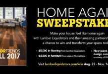 Lumber Liquidators Home Again Sweepstakes