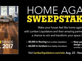 Lumber Liquidators Home Again Sweepstakes