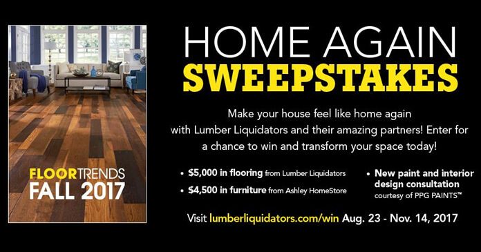 Lumber Liquidators Home Again Sweepstakes