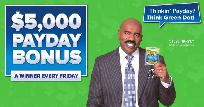 Green Dot Payday Bonus Sweepstakes Green Dot Payday Bonus Sweepstakes