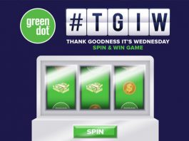 Green Dot TGIW Spin & Win Game