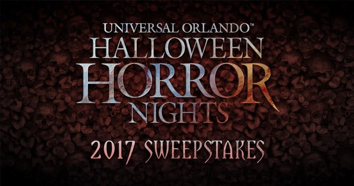 Halloween Horror Nights Sweepstakes 2017