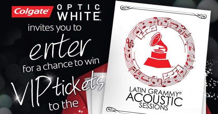 Colgate Optic White 2017 Latin Grammy Acoustic Session in LA Sweepstakes