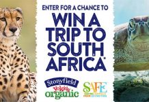 Stonyfield Trip to South Africa Sweepstakes