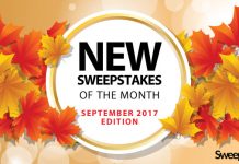 New Online Sweepstakes (September 2017)