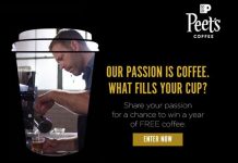 Peet's Coffee What Fills Your Cup? Giveaway