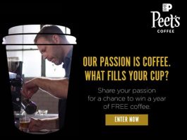 Peet's Coffee What Fills Your Cup? Giveaway