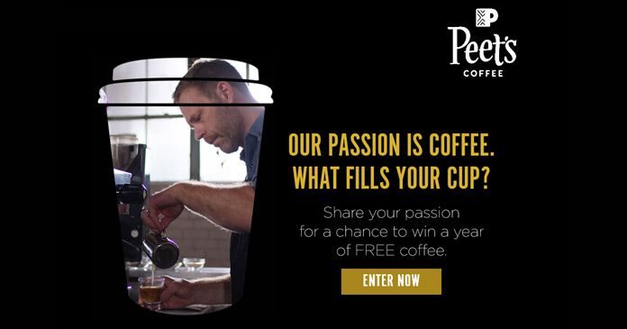 Peet's Coffee What Fills Your Cup? Giveaway