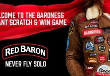 Red Baron Pizza Baroness Instant Scratch And Win Game