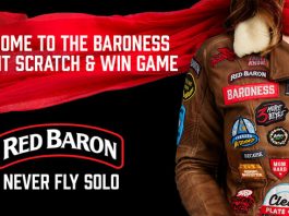 Red Baron Pizza Baroness Instant Scratch And Win Game