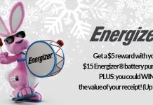 Energizer Holiday Sweepstakes 2017