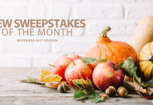 New Online Sweepstakes (November 2017)