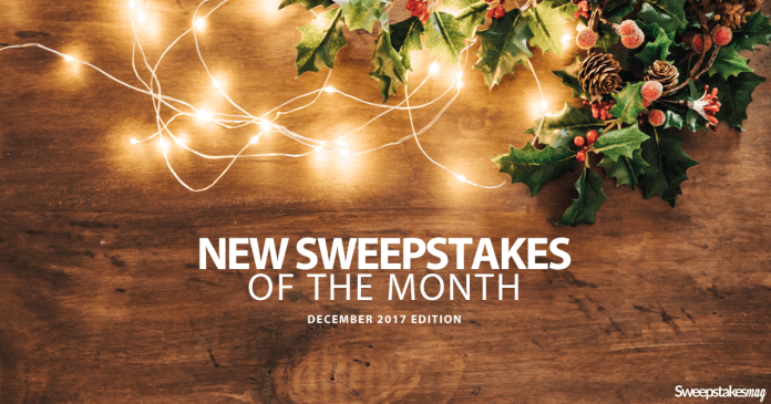 New Online Sweepstakes (December 2017)