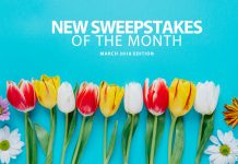New Online Sweepstakes (March 2018)