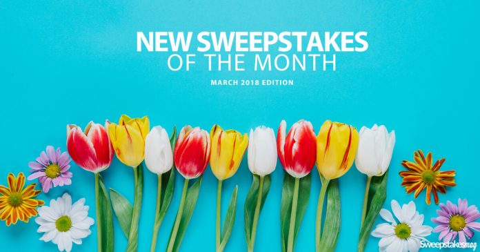 New Online Sweepstakes (March 2018)