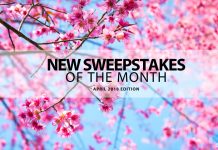 New Online Sweepstakes (April 2018)