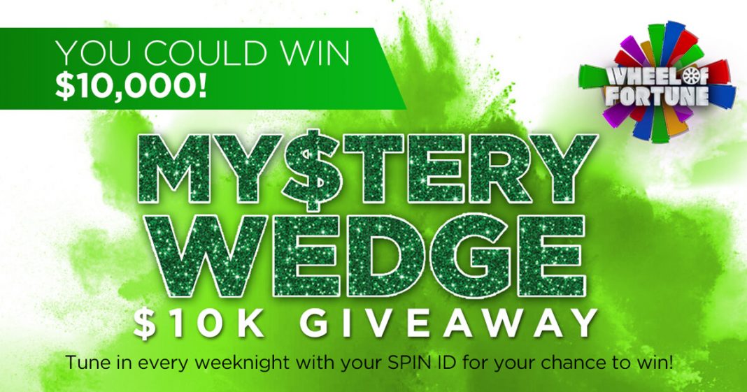 Wheel Of Fortune Mystery 10K Wedge Giveaway Win 10,000